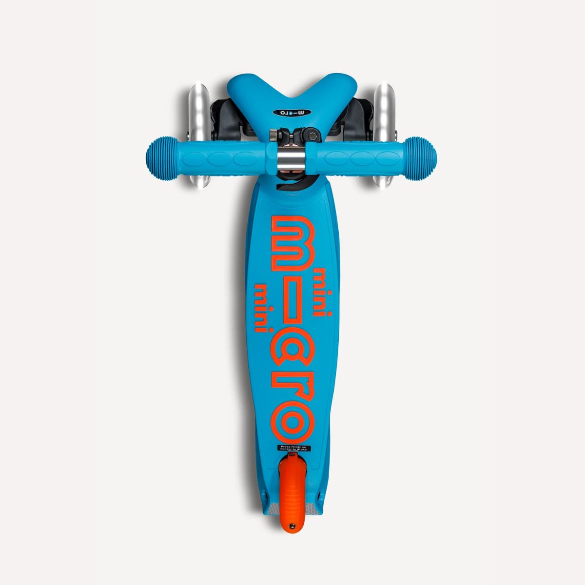 Patinete Infantil Micro Mini Foldable LED Neon Sunset Orange/Aqua - Builds Balance & Confidence